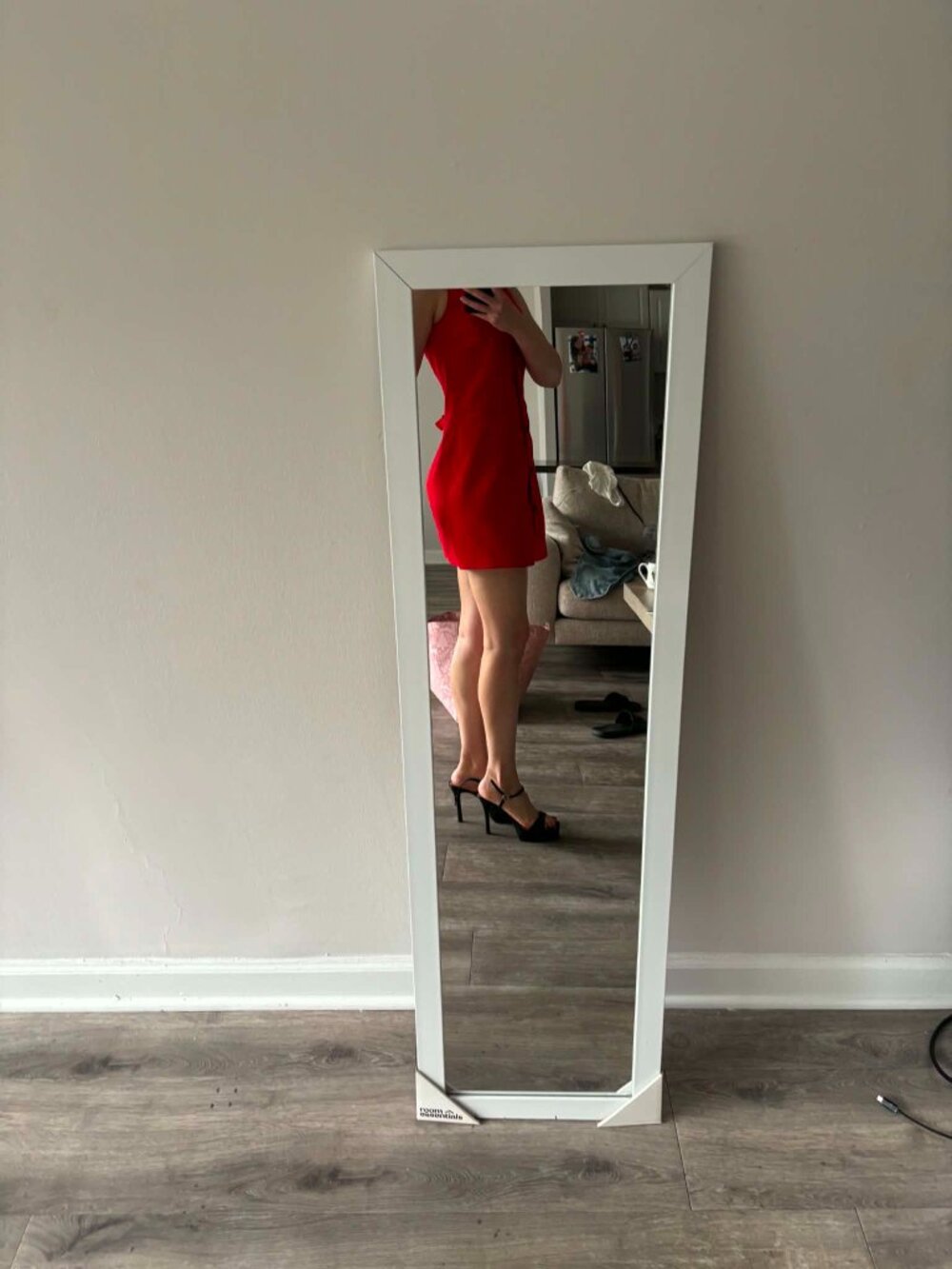 Red Mini Dress - Picture 2 of 4